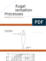 Centrifugal Sedimentation Processes - Cyclones & Hydrocyclones