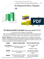 Definición Tamaño Empresarial Micro, Pequeña, Mediana o Grande PDF