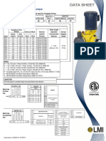 LMI G Series SG Pump Data Sheet