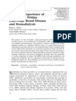 Women's Experience of Spirituality Within End-Stage Renal Disease and Hemodialysis