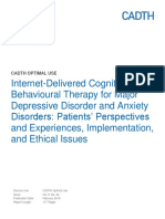 OP0534 iCBT For MDD and Anxiety Disorders Final Report PDF