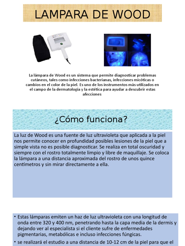PDF) Luz de Wood en dermatología: una técnica imprescindible