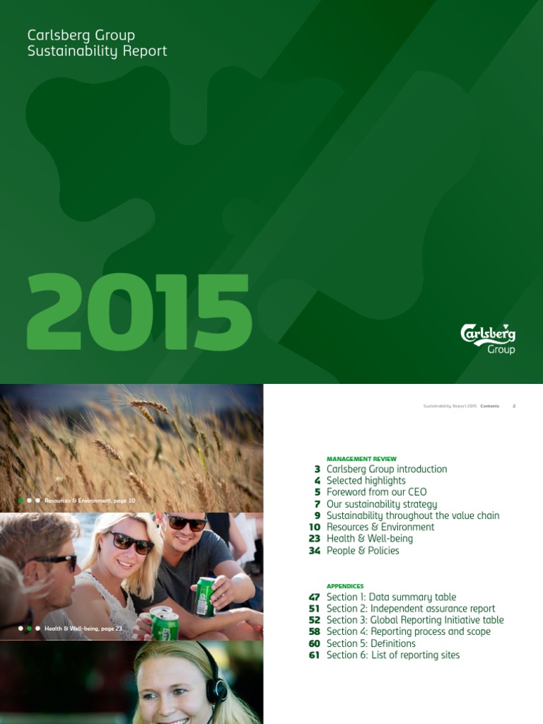Carlsberg Group Sustainability Report 2015 PDF | PDF | Reuse ...