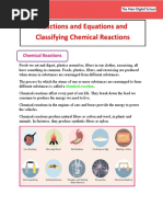 Reactions and Equations and Classifying Chemical Reactions - Facts PDF