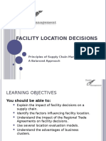 Facility Location Decisions: Principles of Supply Chain Management: A Balanced Approach