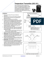 RT381-SP Rotary Temperature Transmitter (853-101) : Installation