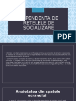 Dependenta de Retelele de Socializare