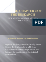 Presentation, Analysis and Interpretation of Data Chapter