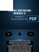 Pertemuan 1 Teori Ekonomi Mikro 2