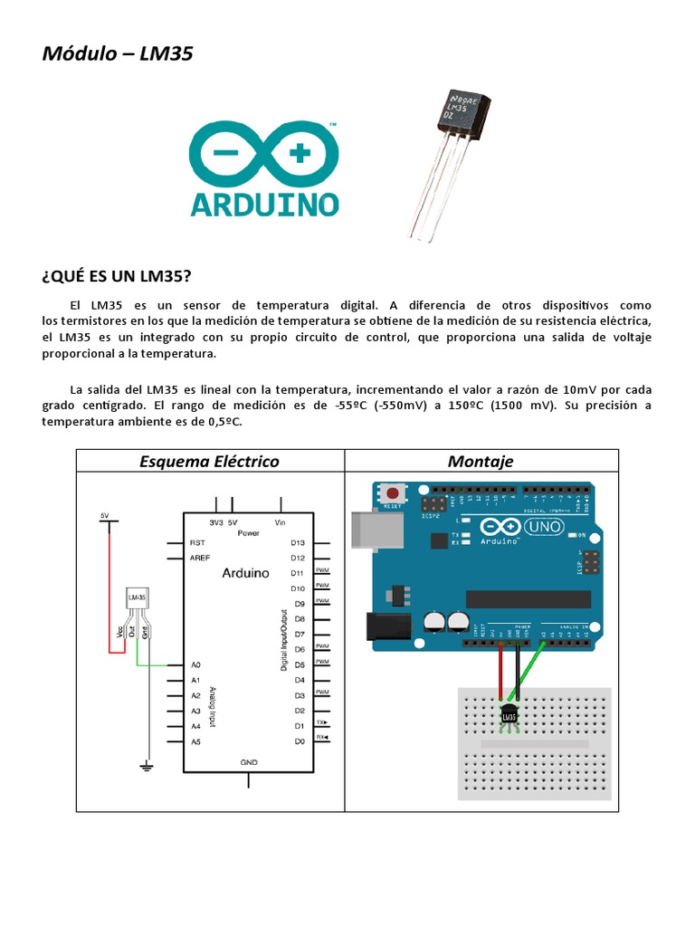 Módulo - 10 A Sensor LM35 | PDF | Métodos y materiales de enseñanza ...
