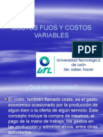 Costos Fijos y Costos Variables