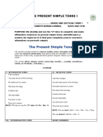 Present Simple Tense Rules