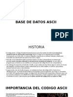 Base de Datos Ascii