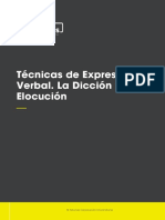 Técnicas de Expresión Verbal. La Dicción y La Elocución PDF