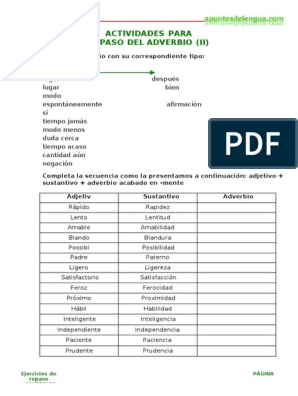 Adverbios | PDF | Adverbio | Gramática