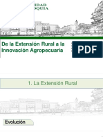 De La Extensión Rural A La Innovación Agropecuaria. 14-Mayo-2020