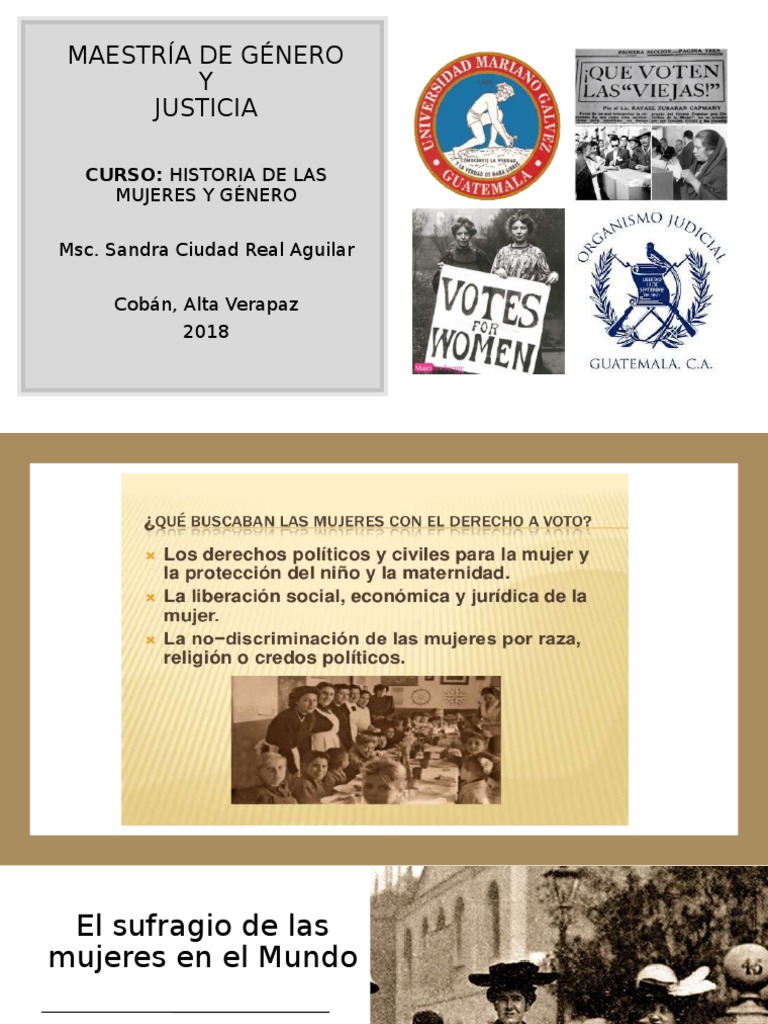 El Sufragio de Las Mujeres en El Mundo | PDF | Sufragio | Gobierno