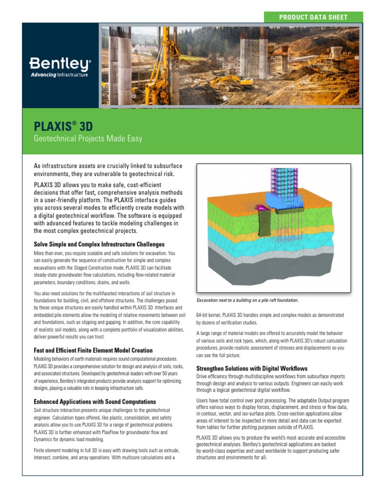 Pds Plaxis 3d LTR en LR | PDF | Geotechnical Engineering | Graphics ...