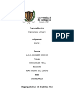 Física 1 Ejercicios de vectores