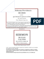 Sermón La Soberana Providencia de Dios Que Declara La Justicia de Dios - PDF Por Rev. Juan Calvino