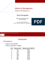 Statistics For Management: Omar Paccagnella