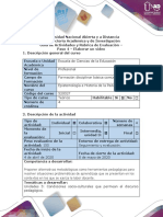 Guía de Actividades y Rúbrica de Evaluación paso 4 elaborar un video