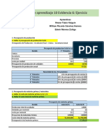 Evidencia 10.6 Presupuestos para la empresa LPQ Maderas