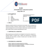 SÍLABO - Investigación de Mercados y Análisis de Clientes PDF