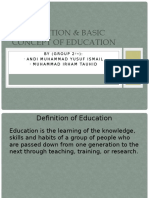 Definition & Basic Concept of Education