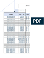 Listado Maestro de Documentos Internos y Externos