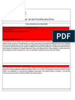 Informe institución educativa Prudencia Daza