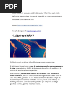 Teoría del Mundo de ARN: Origen de la Vida | PDF | Rna | Biosíntesis