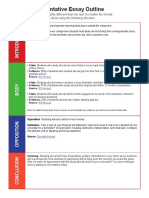 Sample Essay Outline