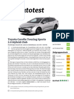 Toyota Corolla Touring Sports 2 0 Hybrid Club