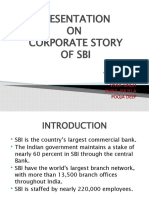 Presentation ON Corporate Story of Sbi: FROM:-GROUP 10. Varun Anand Vikas Shukla Vivek Singh Parul Shukla Pooja Deep