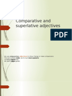 Comparative and superlative adjectives