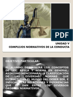 COMPLEJOS NORMATIVOS DE LA CONDUCTA HUMANA Unidad I Curso Propedeutico