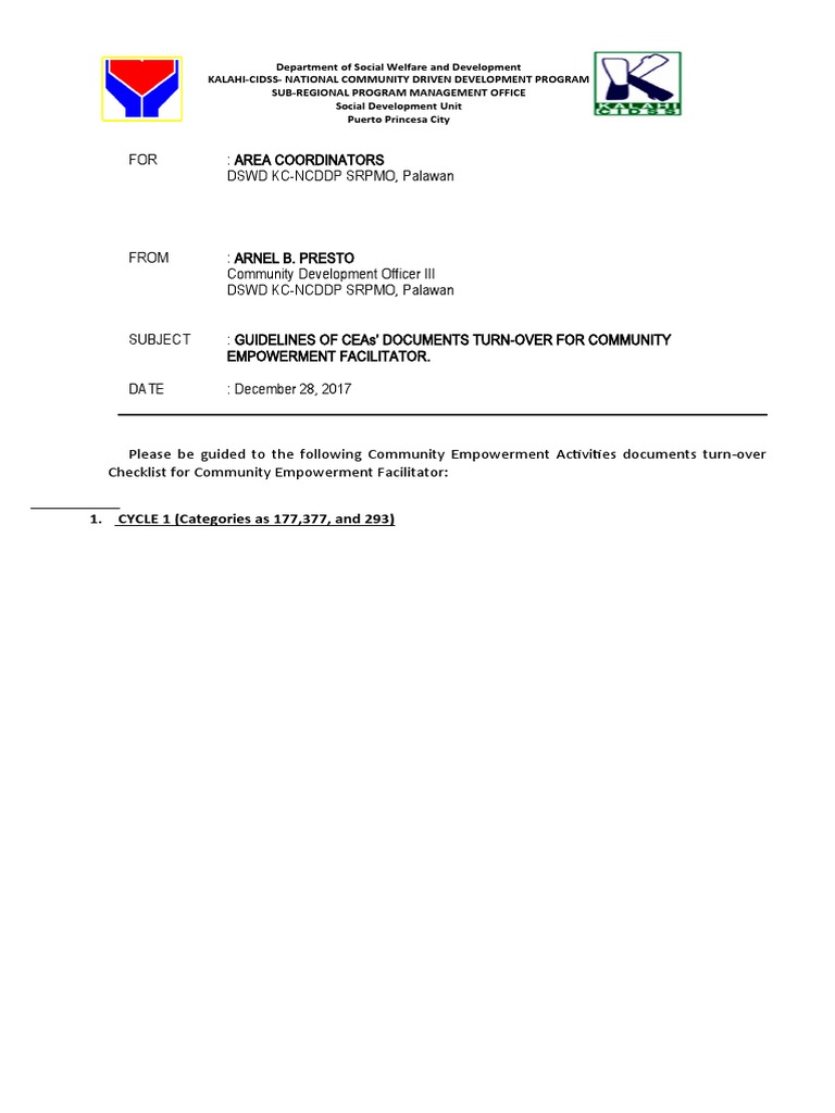 Community Empowerment Document Guidelines | PDF | Public Sphere | Policy