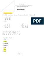 Algebra Matricial Doolittle