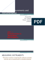 Electrical Measurements and Instrumentation: Prepared by Mr. A Sathish Kumar Assistant Professor