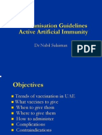 Immunization Schedule in UAE 1 Nov 2009