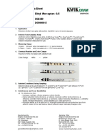 Information Data Sheet Detector Tube Ethyl Mercaptan - 0,5 Part No. (US) : 804589 Part No. D5086815