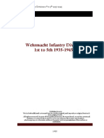 Wehrmacht Infantry Divisions 1 To5 1935-1945: ST TH