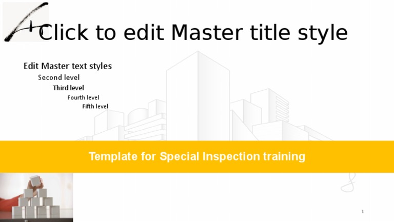 Special Inspection Training Template | PDF