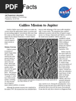 NASA Facts Galileo Mission To Jupiter
