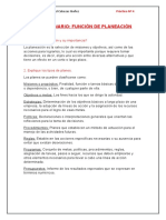 Ejemplo de Aplicación de La Planeación y La Organización