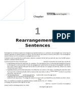 Rearrangement of Sentences: General English