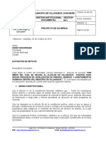 Proyecto de Acuerdo para legalizar asentamientos humanos