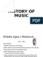 History of Music