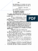 Ley No.2661, Sobre Los Gobernadores Civiles de Las Provincias